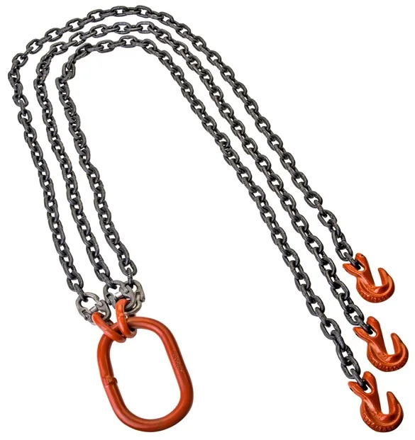 ZİNCİR SAPAN AĞZI DAR KANCALI 3 KOLLU 6 MM X 2,5 MT