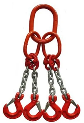 ZİNCİR SAPAN PİMLİ KANCALI 4 KOLLU 16 MM X 4 MT