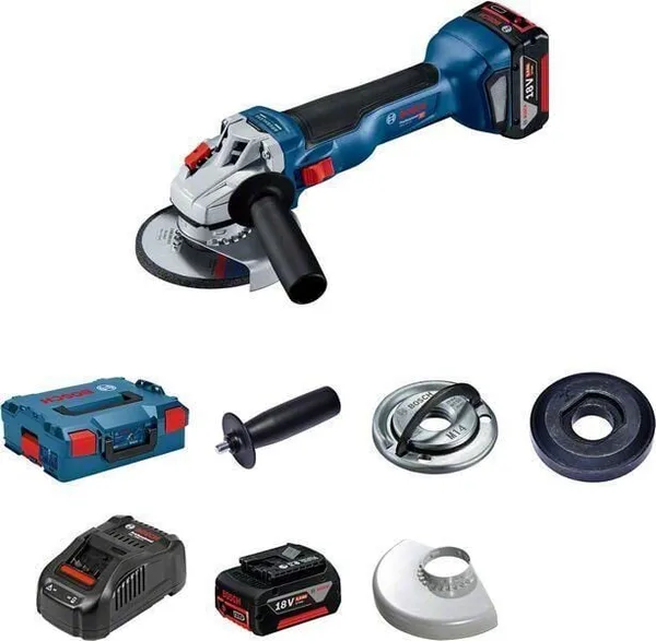 Bosch GWS 18V-10 2x5 Ah Akülü 125 mm Avuç Taşlama Makinesi 06019J4004