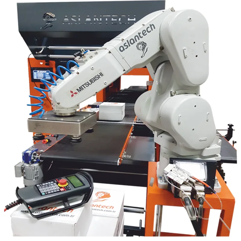 Aslantech Tam Otomatik 6 Eksen Robot Gruplamalı Shrink Makinesi