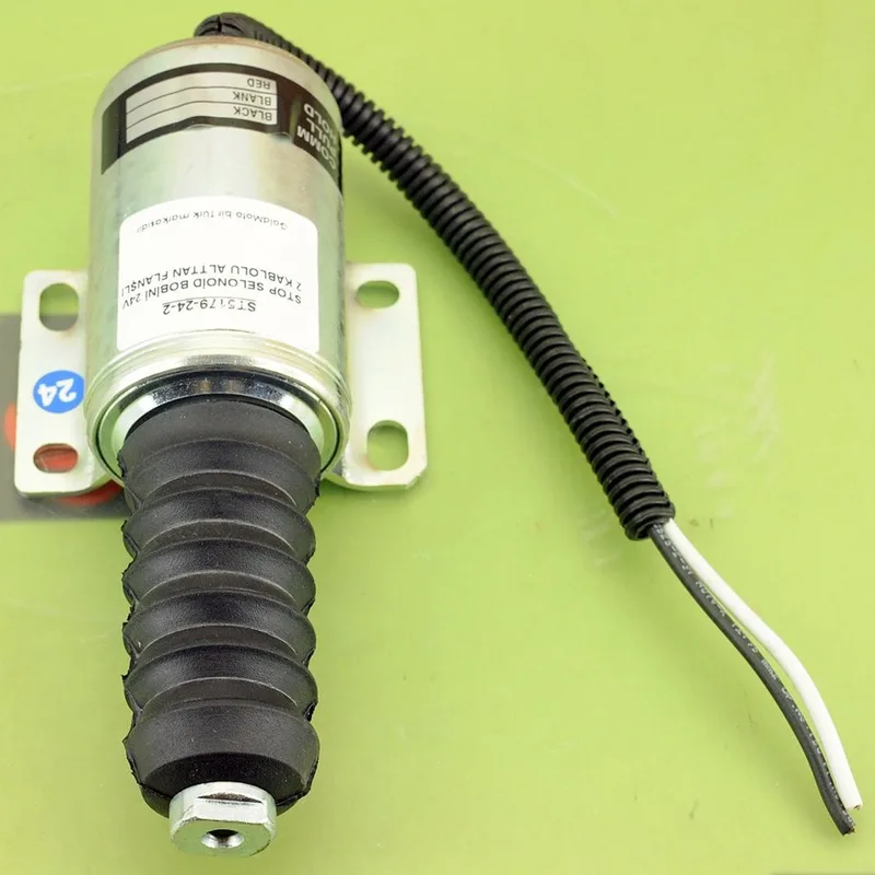 Stop Selonoid Bobini 24V 2 Kablolu Alttan Flanşlı ST5179-24-2