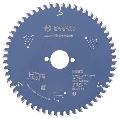 Bosch - Expert Serisi Alüminyum için Daire Testere Bıçağı 184*30 mm 56 Diş
