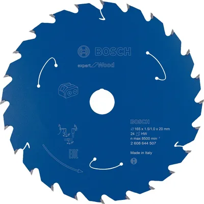 Bosch - Expert for Serisi Ahşap için Akülü Daire Testere Bıçağı 165*20 mm 24 Diş