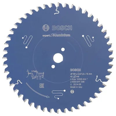 Bosch - Expert Serisi Alüminyum için Daire Testere Bıçağı 184*16 mm 48 Diş