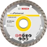 Bosch - Ekonomik Seri 9+1 Genel Yapı Malzemeleri İçin Elmas Kesme Diski 125 mm Turbo - Görsel 1
