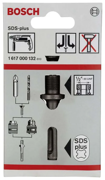 Bosch - Mandren Adaptörü SDS-Plus - 1/2''-20 UNF