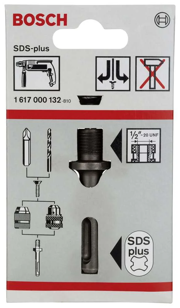 Bosch - Mandren Adaptörü SDS-Plus - 1/2''-20 UNF