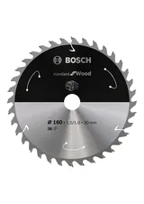 Bosch - Standard for Serisi Ahşap için Akülü Daire Testere Bıçağı 160*20 mm 36 Diş - Görsel 1