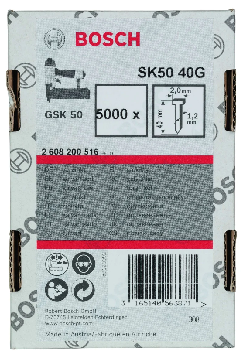 Bosch - GSK 50 Çivisi  40 mm 5000li