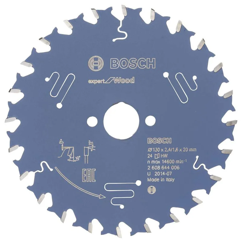 Bosch - Expert Serisi Ahşap için Daire Testere Bıçağı 130*20 mm 24 Diş