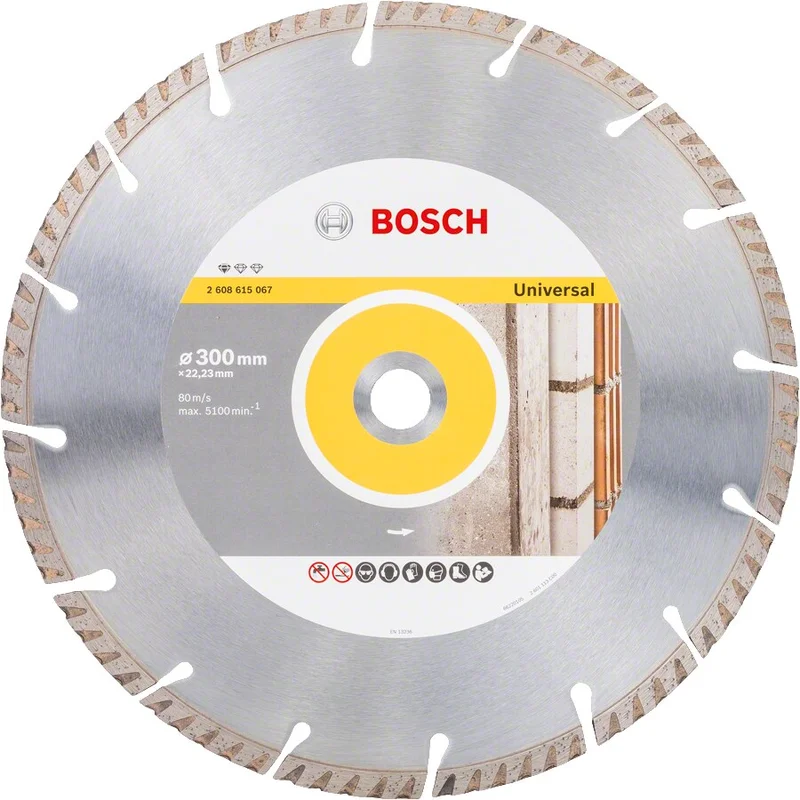 Bosch - Standard Seri Genel Yapı Malzemeleri İçin Elmas Kesme Diski 300 mm