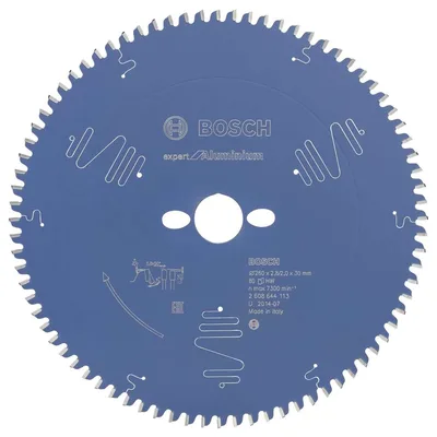Bosch - Expert Serisi Alüminyum için Daire Testere Bıçağı 260*30 mm 80 Diş