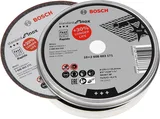 Bosch - 125*1,0mm Standard Seri Düz Inox (Paslanmaz Çelik) Kesme Diski (Taş) - Rapido 10'lu - Görsel 1