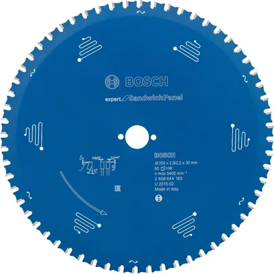 Bosch - Expert Serisi Çelik Levhalı Sandviç Panelleri için Daire Testere Bıçağı 350*30 mm 60 Diş