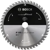 Bosch - Standard for Serisi Ahşap için Akülü Daire Testere Bıçağı 165*20 mm 48 Diş - Görsel 1