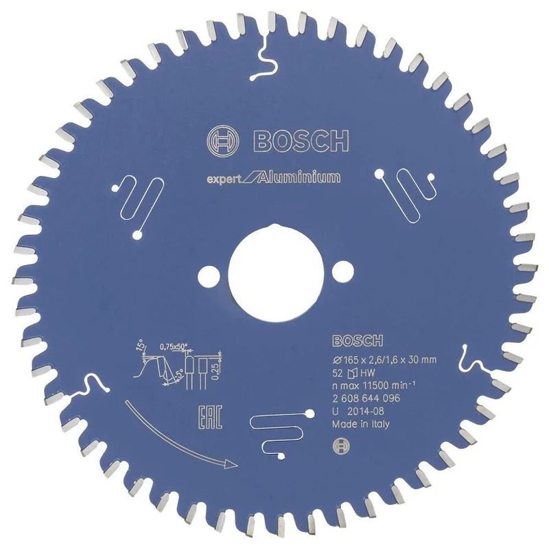 Bosch - Expert Serisi Alüminyum için Daire Testere Bıçağı 165*30 mm 52 Diş
