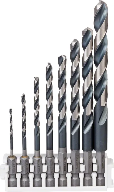 Bosch - Impact Control Serisi HSS Metal Matkap Ucu Seti 8'li - Click