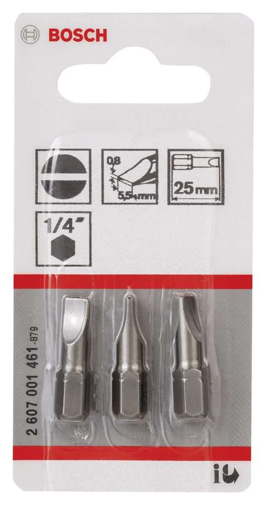 Bosch - Extra Hard Serisi S0,8x5,5*25 mm 3'lü