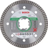 Bosch - X-LOCK - Best Serisi Seramik İçin, Extra Temiz Kesim Turbo Segman  Elmas Kesme Diski 115 mm - Görsel 1