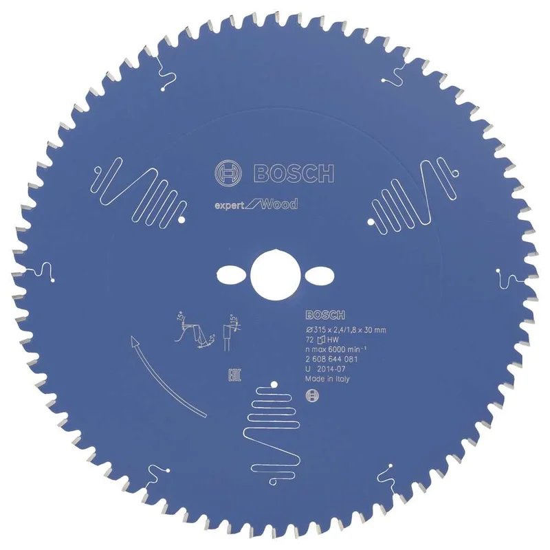 Bosch - Expert Serisi Ahşap için Daire Testere Bıçağı 315*30 mm 72 Diş