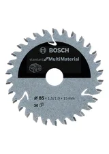 Bosch - Standard for Serisi Çoklu Malzeme için Akülü Daire Testere Bıçağı 85*15 mm 30 Diş - Görsel 1