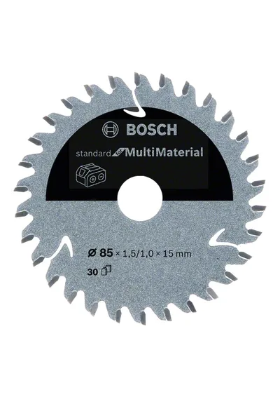 Bosch - Standard for Serisi Çoklu Malzeme için Akülü Daire Testere Bıçağı 85*15 mm 30 Diş