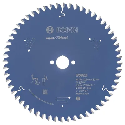 Bosch - Expert Serisi Ahşap için Daire Testere Bıçağı 184*20 mm 56 Diş