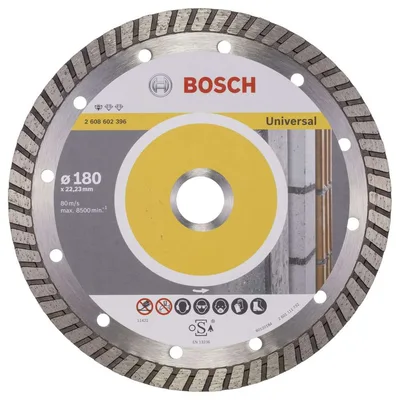Bosch - Standard Seri Genel Yapı Malzemeleri İçin Turbo Segmanlı Elmas Kesme Diski 180 mm