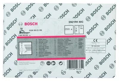 Bosch - GSN 90-21DK Çivi  90mm 2500lü Düz ÇinkoK