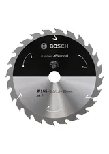 Bosch - Standard for Serisi Ahşap için Akülü Daire Testere Bıçağı 165*20 mm 24 Diş - Görsel 1