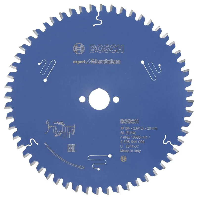 Bosch - Expert Serisi Alüminyum için Daire Testere Bıçağı 184*20 mm 56 Diş