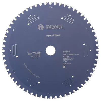 Bosch - Expert Serisi Metal için Daire Testere Bıçağı 254*25,40 mm 60 Diş