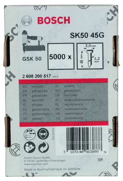 Bosch - GSK 50 Çivisi  45 mm 5000li