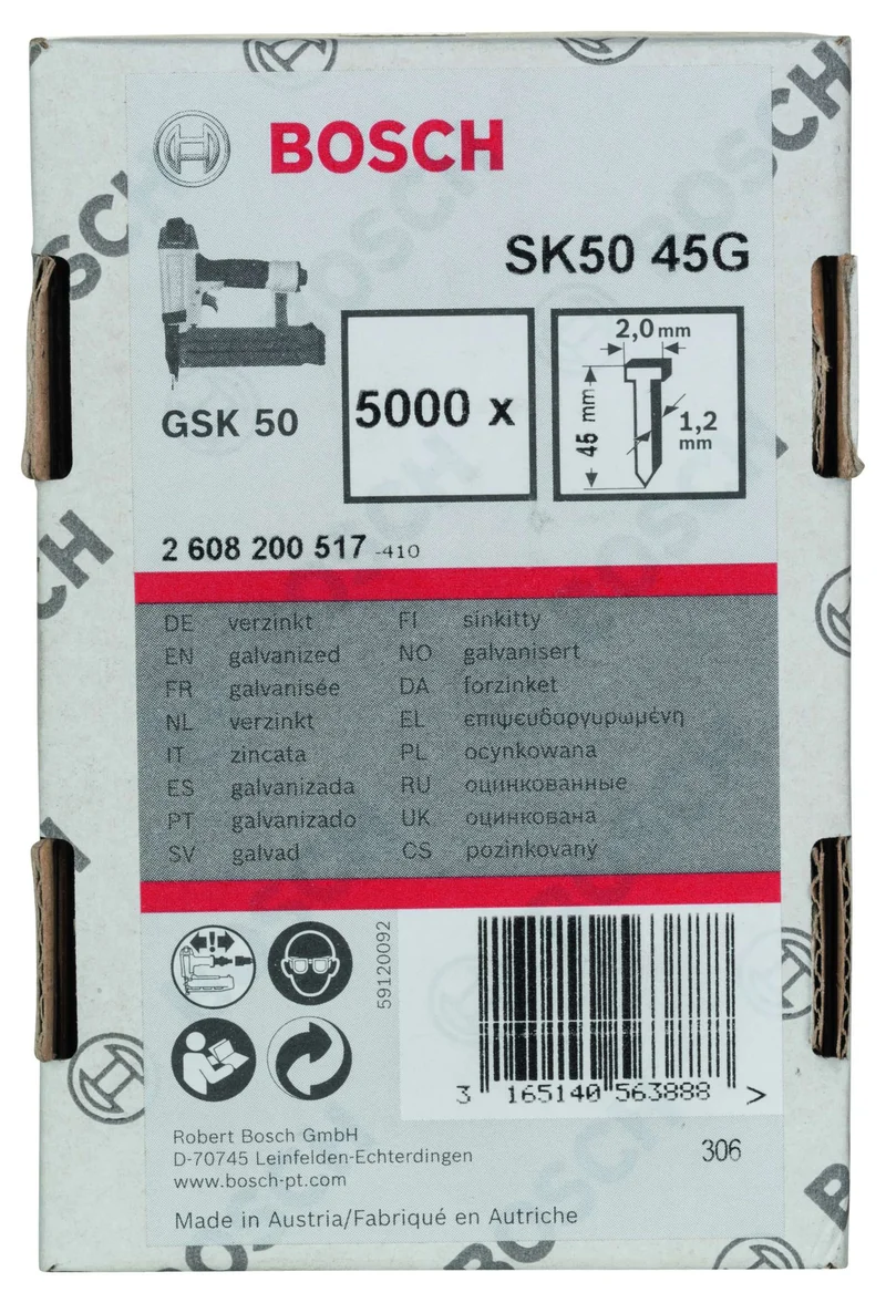 Bosch - GSK 50 Çivisi  45 mm 5000li