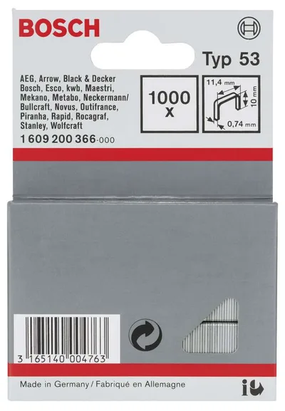 Bosch - Zımba Teli Tip 53 11,4*0,74*10 mm