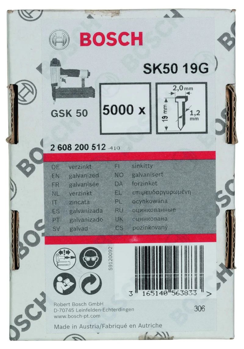 Bosch - GSK 50 Çivisi  19 mm 5000li