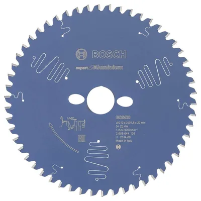 Bosch - Expert Serisi Alüminyum için Daire Testere Bıçağı 210*30 mm 54 Diş