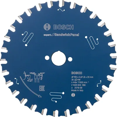 Bosch - Expert Serisi Sandviç Panel için Daire Testere Bıçağı 165*20 mm 30 Diş