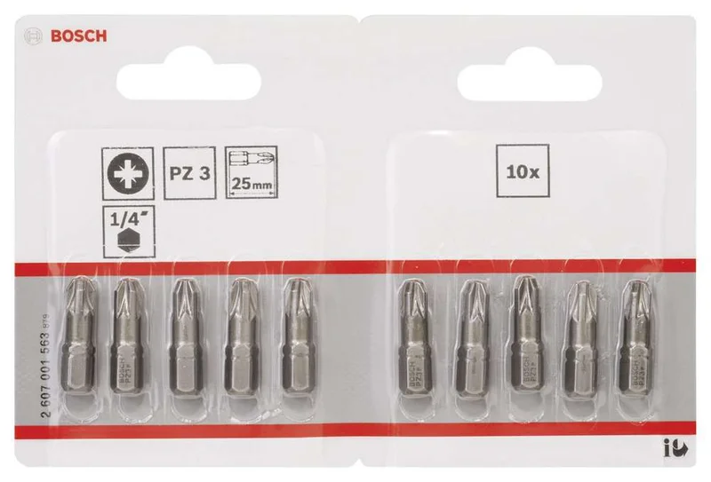 Bosch - Extra Hard Serisi Vidalama Ucu PZ 3*25 mm 10'lu