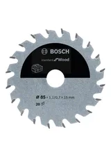 Bosch - Standard for Serisi Ahşap için Akülü Daire Testere Bıçağı 85*15 mm 20 Diş - Görsel 1