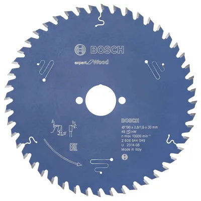 Bosch - Expert Serisi Ahşap için Daire Testere Bıçağı 190*30 mm 48 Diş