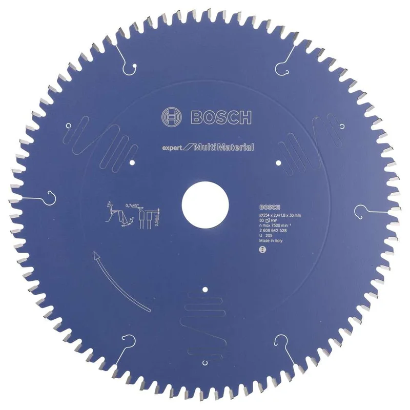 Bosch - Expert Serisi Çoklu Malzeme için Daire Testere Bıçağı 254*30 mm 80 Diş