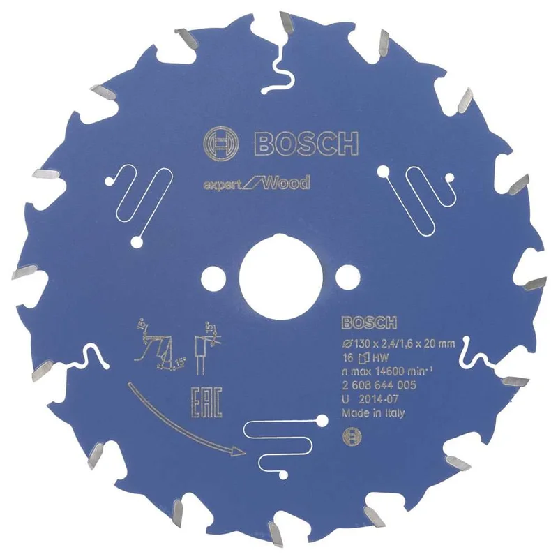 Bosch - Expert Serisi Ahşap için Daire Testere Bıçağı 130*20 mm 16 Diş