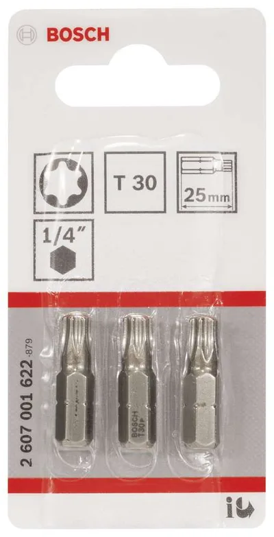 Bosch - Extra Hard Serisi Vidalama Ucu T30*25 mm 3'lü
