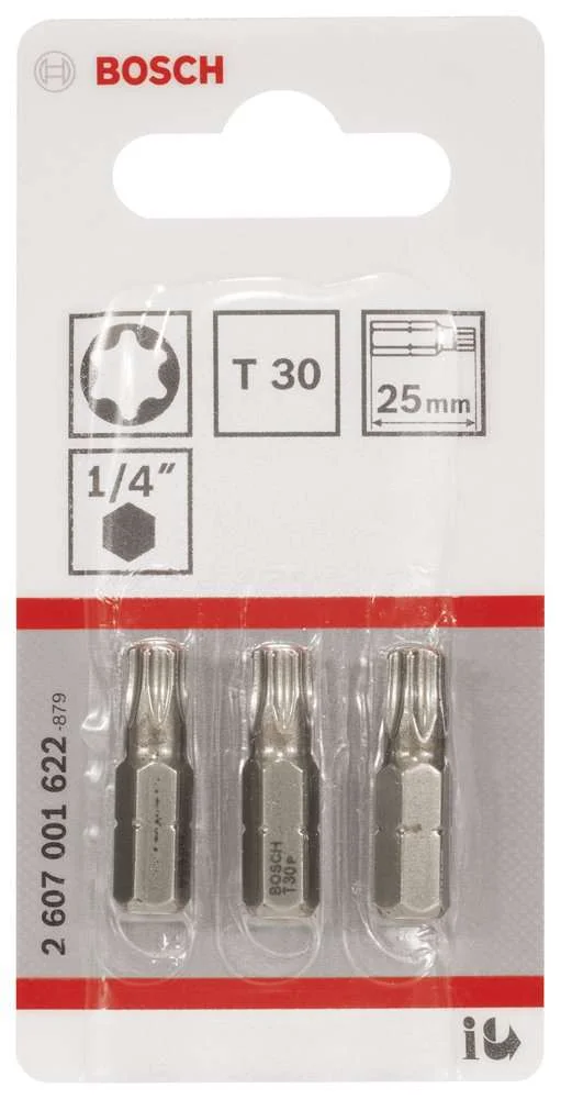 Bosch - Extra Hard Serisi Vidalama Ucu T30*25 mm 3'lü