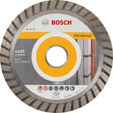 Bosch - Standard Seri Genel Yapı Malzemeleri İçin Turbo Segmanlı Elmas Kesme Diski 125 mm - Görsel 1