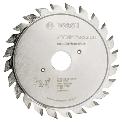Bosch - Best Serisi Hassas Kesim Lamine Panel için Ön Çizme Bıçağı 120*20 mm 12+12 Diş