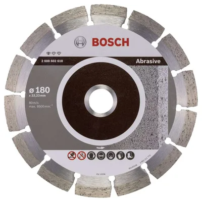 Bosch - Standard Seri Aşındırıcı Malzemeler İçin Elmas Kesme Diski 180 mm