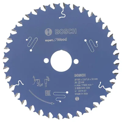 Bosch - Expert Serisi Ahşap için Daire Testere Bıçağı 165*30 mm 36 Diş