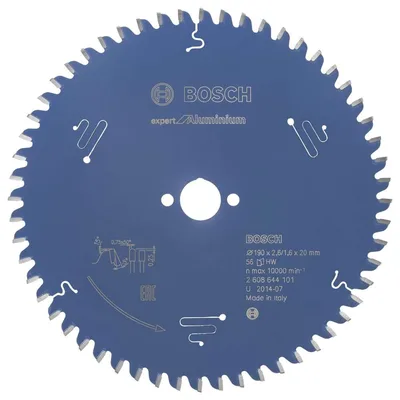 Bosch - Expert Serisi Alüminyum için Daire Testere Bıçağı 190*20 mm 56 Diş